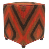 handmade Traditional Ottoman Red Black Hand-made SQUARE 100% WOOL